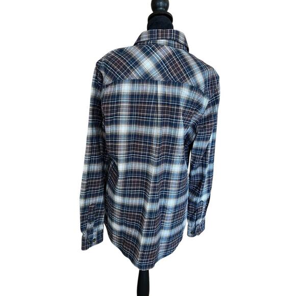 Carhartt button down, plaid shirt, women's size L (12/14) - Picture 4 of 8